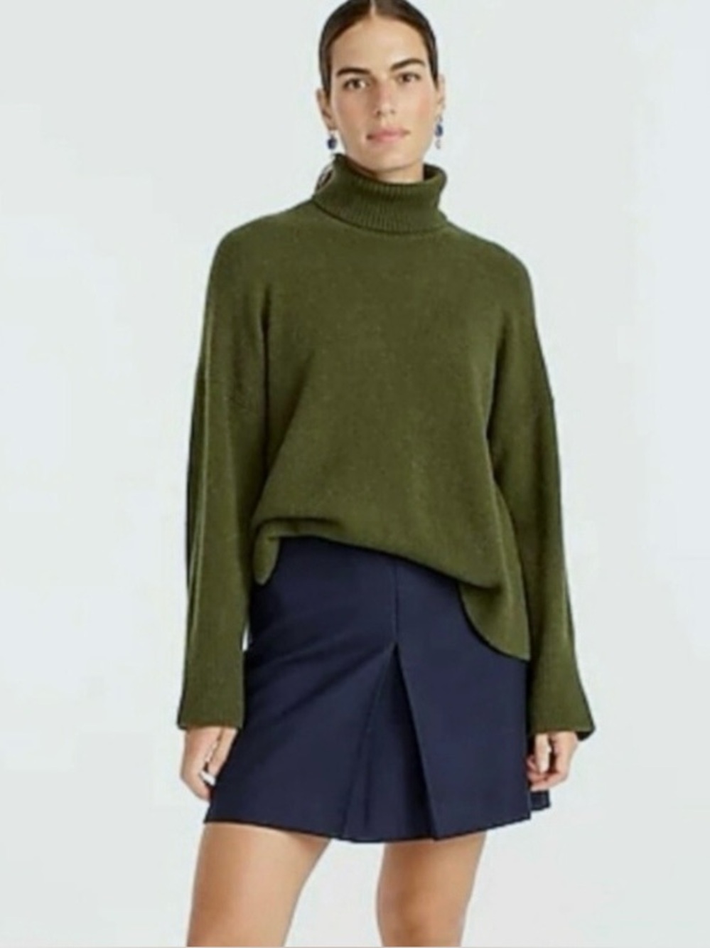 J. Crew Turtleneck Supersoft Yarn Sweater in Huntington Green